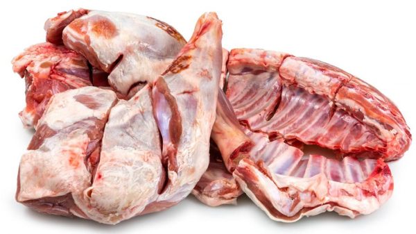 Half of medium size goat meat (skinned) 7.5kg to 8kg