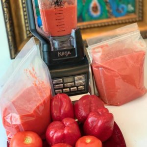 Blended Tomatoes, Onion & Pepper Puree 2.5kg Meduim Ziplock bag