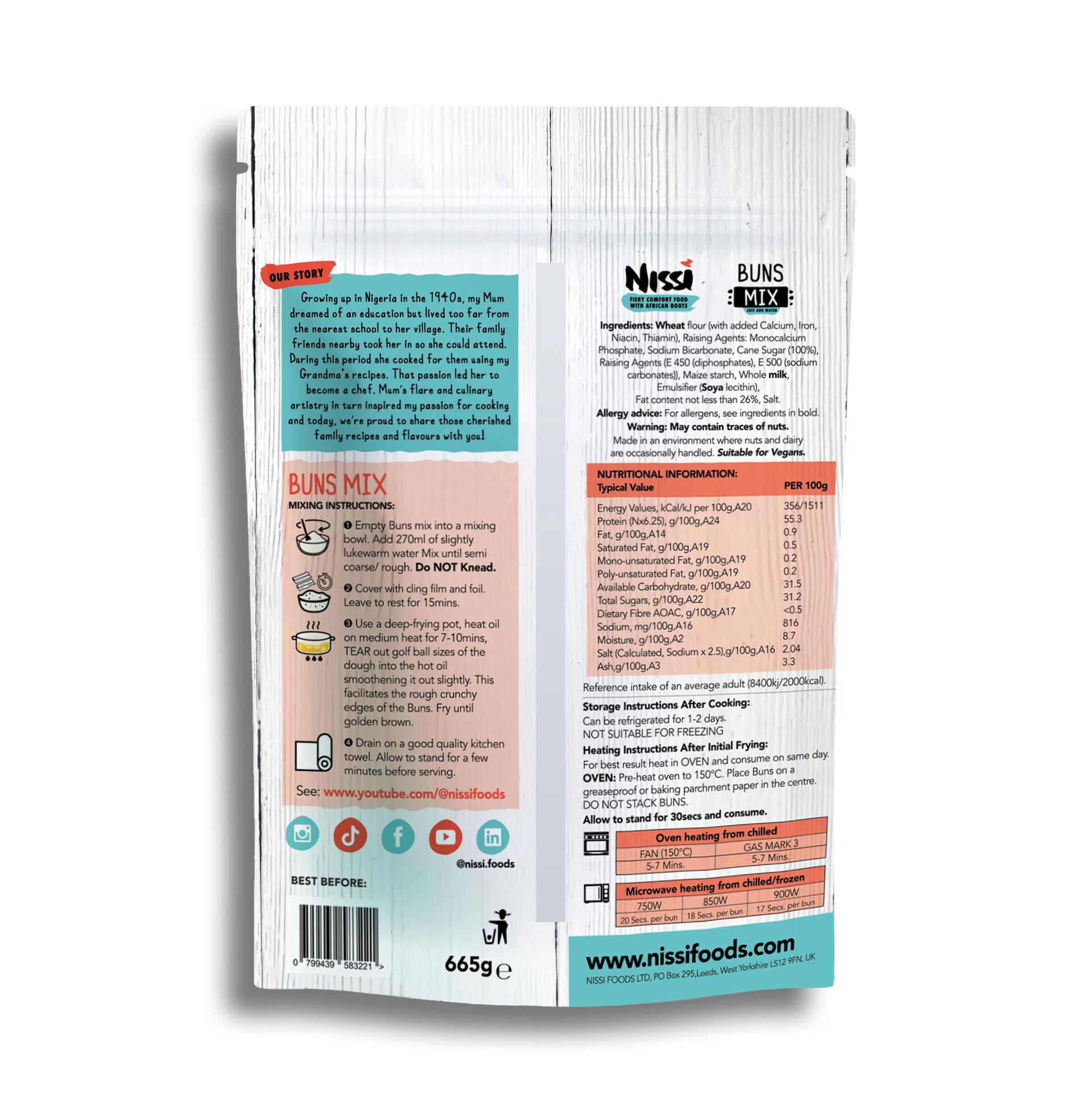 NISSI Buns Mix – 665g - Image 3